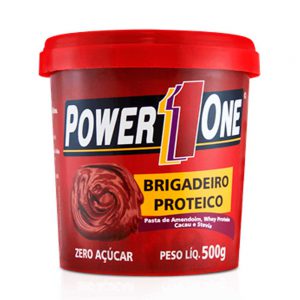 PASTA DE AMENDOIM COM BRIGADEIRO 500G POWER ONE
